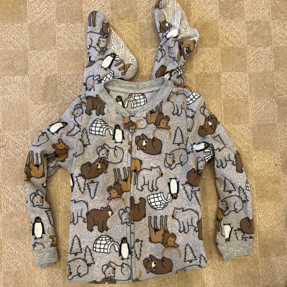 Carters fleece footie pajama 4t